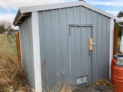 The Bald Butte Lavender Farm's propagation house.